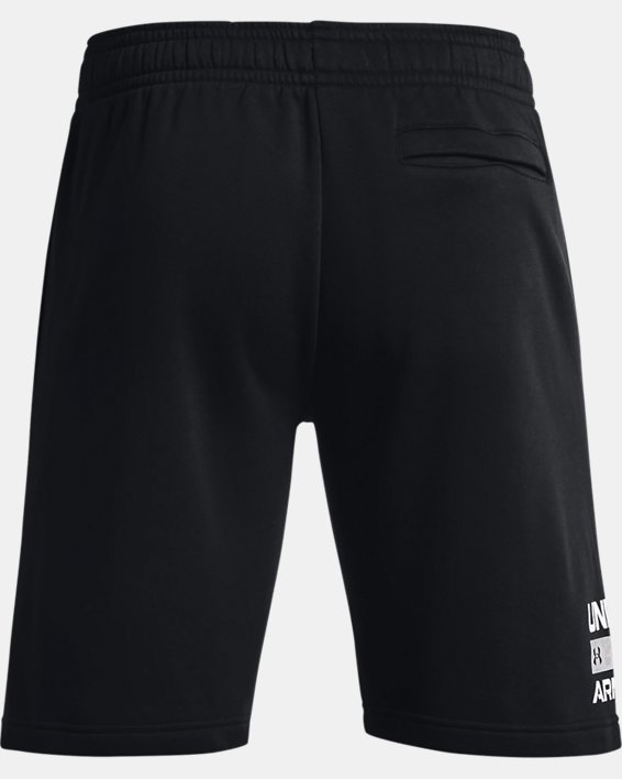 Men's UA Rival Fleece Signature Shorts, Black, pdpMainDesktop image number 5
